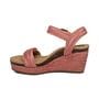 Aetrex SYDNEY Espadrille Rasberry Wedge Sandal