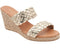 Andre Assous Aria Platinum Espadrille Wedge Sandal