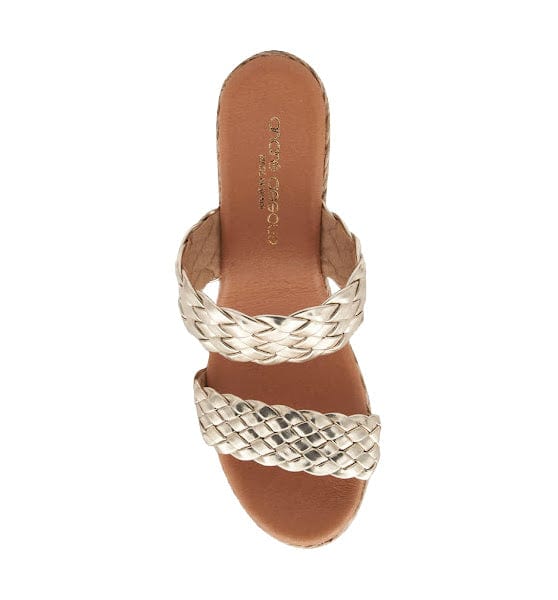 Andre Assous Aria Platinum Espadrille Wedge Sandal