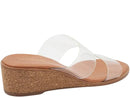 Andre Assous Gwenn Clear Wedge Sandal