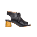 Bernardo LIZZIE Black Glove Leather Sandal Bootie