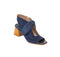 Bernardo LIZZIE Navy Kid Leather Sandal Bootie