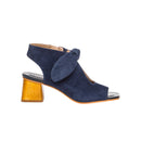 Bernardo LIZZIE Navy Kid Leather Sandal Bootie