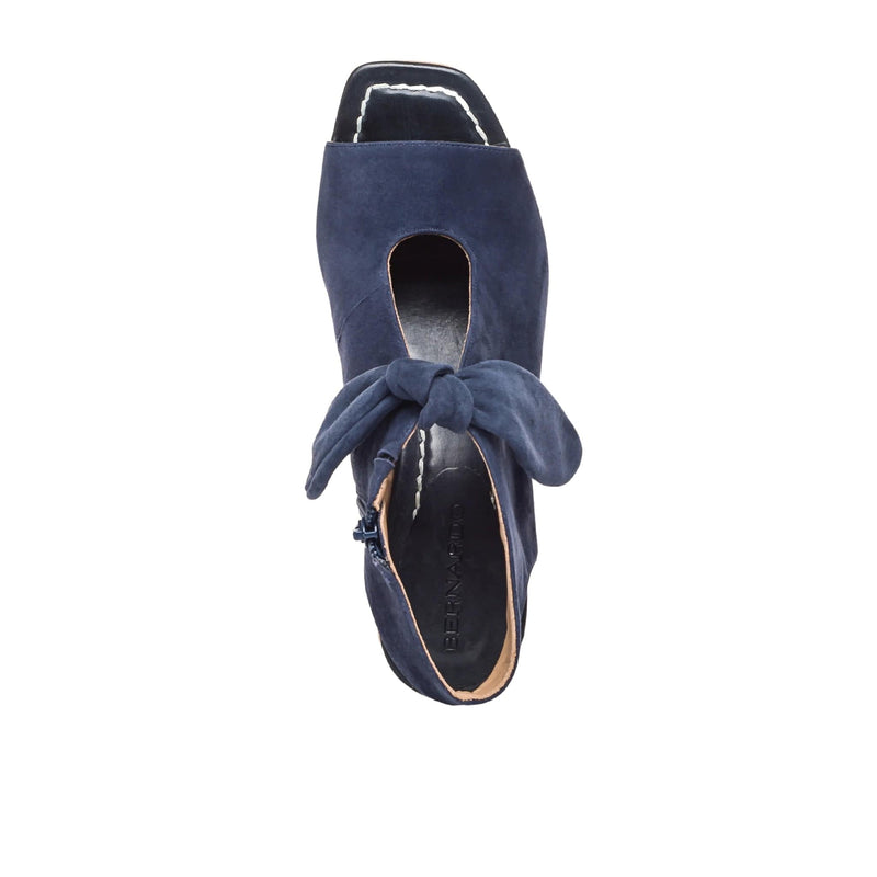 Bernardo LIZZIE Navy Kid Leather Sandal Bootie