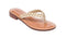 Bernardo THEO Gold Glove Leather Toe Thong Sandal