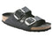 Birkenstock Arizona Big Buckle Black Oil Nubuck Leather Sandal