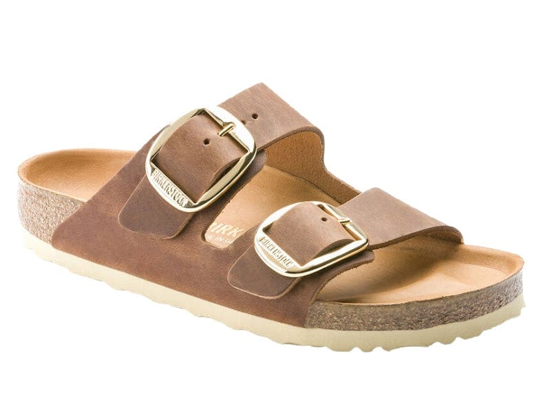 Birkenstock Arizona Big Buckle Cognac Leather Sandal-Narrow
