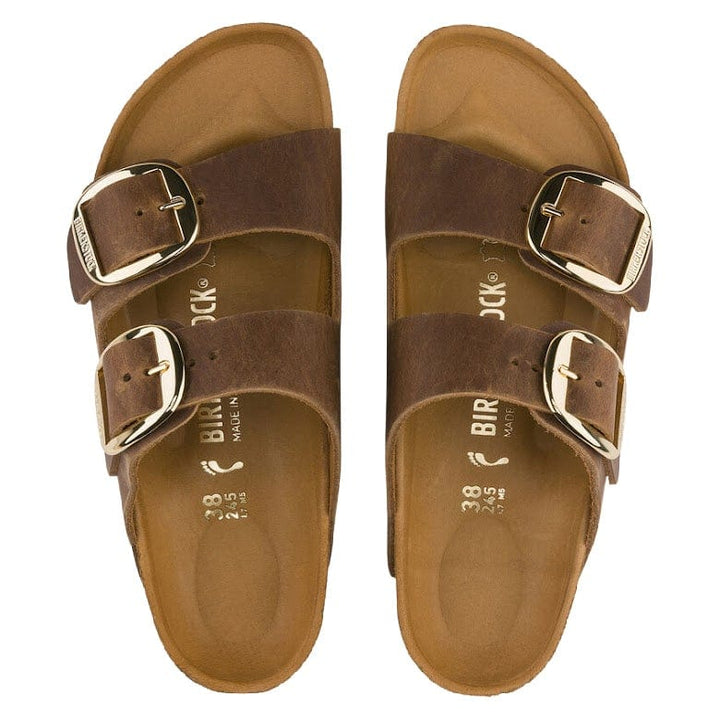 Birkenstock Arizona Big Buckle Cognac Leather Sandal-Narrow