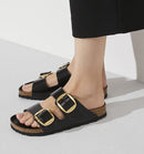 Birkenstock Arizona Big Buckle High Shine Black Sandal-Narrow