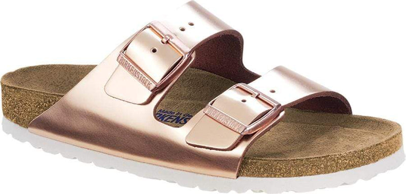 Birkenstock ARIZONA Soft Footbed Copper/White Sole Sandal - Narrow