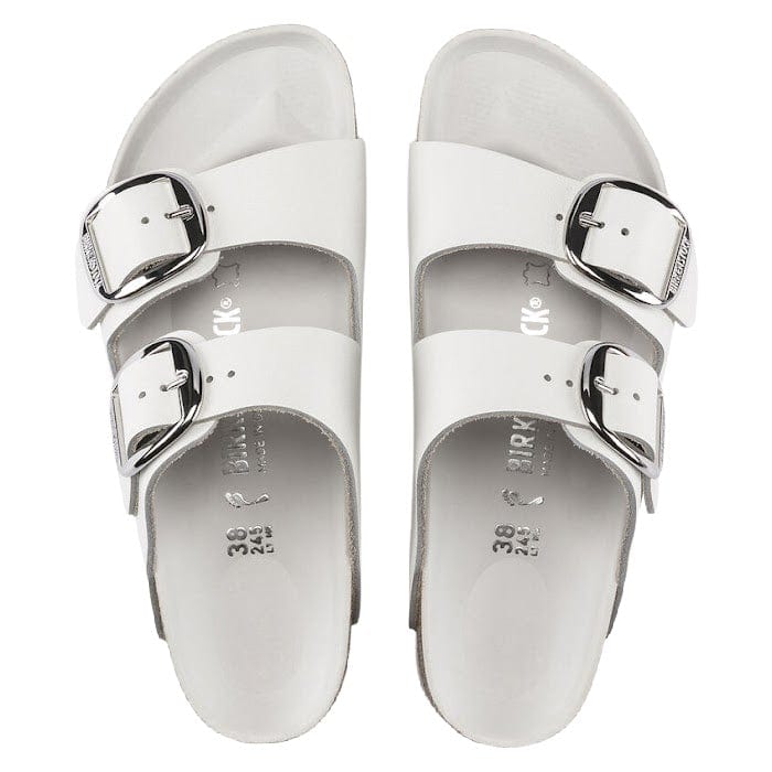 Birkenstock Arizona White Big Buckle White Leather Sandal