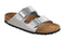 Birkenstock ARIZONA Silver/Black SFB Sandal-Narrow