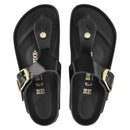 Birkenstock Gizeh Big Buckle High Shine Black Toe Thong Sandal-Narrow