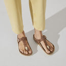 Birkenstock GIZEH Cognac Oiled Braided Leather Thong Sandal