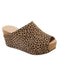 Chocolat Blu Tan Leopard Wynn Wedge/Platform Sandal