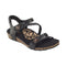 Copy of Aetrex Jillian Black Quarter Strap Sandal