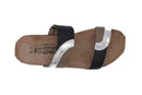 Naot FRANKIE Silver/Black/Khaki Slide Sandal