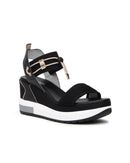 NeroGiardini EPIC WEDGE Nero Platform Sandal