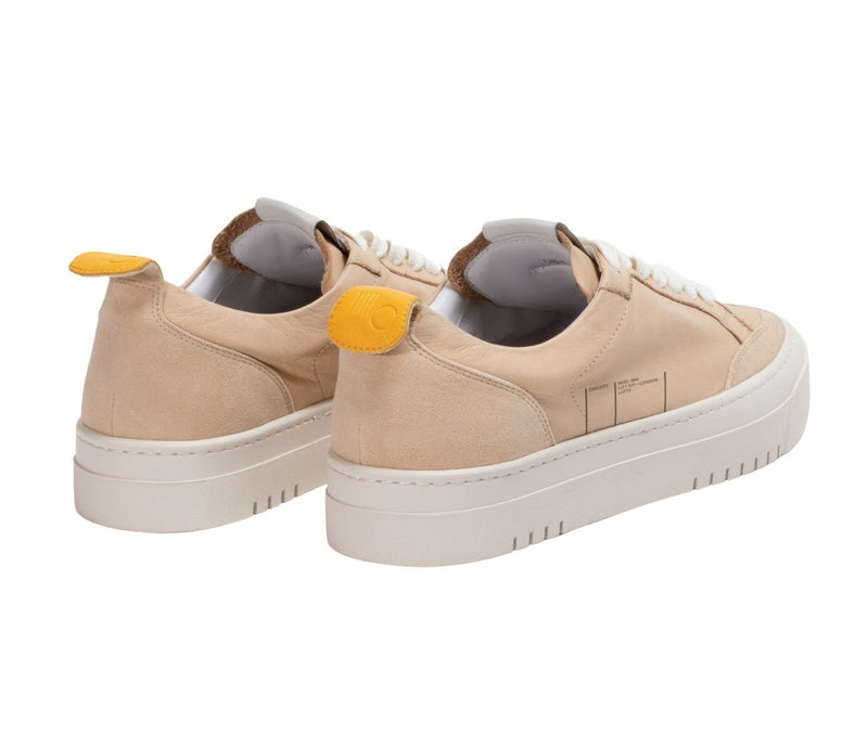 Oncept London Latte Leather Platform Sneaker