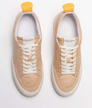 Oncept London Latte Leather Platform Sneaker