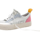 Oncept London White Blue Mist Leather Platform Sneaker