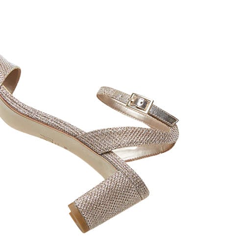 Pelle Moda Platinum Gold MOIRA 2 Low Heel Dress Sandal