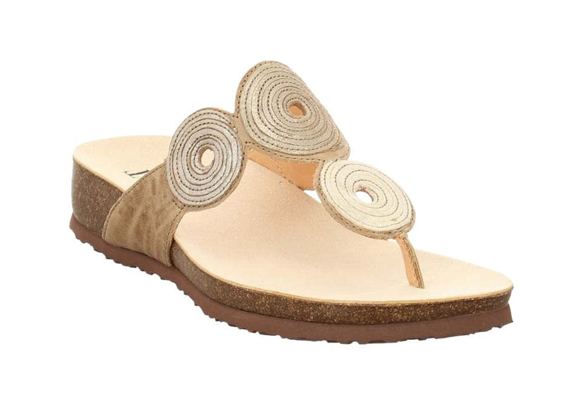 Think! Julia Circles Nude Toe-Thong Sandal