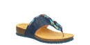 Think! Julia Tribal Indigo/Combi Toe-Thong Sandal