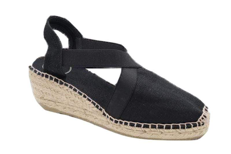 Toni Pons Ter Black Slingback Espadrille