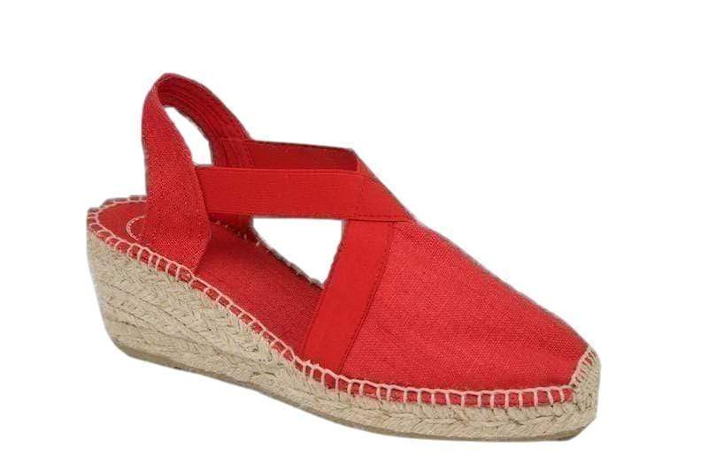 Toni Pons Ter Red Slingback Espadrille