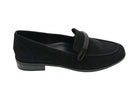 Vaneli KARIDA Black Suede Slip-On Stacked Heel Loafer