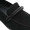 Vaneli KARIDA Black Suede Slip-On Stacked Heel Loafer